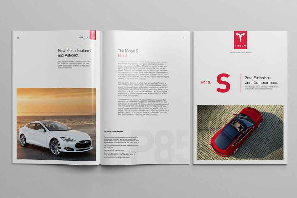 特斯拉汽車模型概念信息畫冊設(shè)計(jì)欣賞