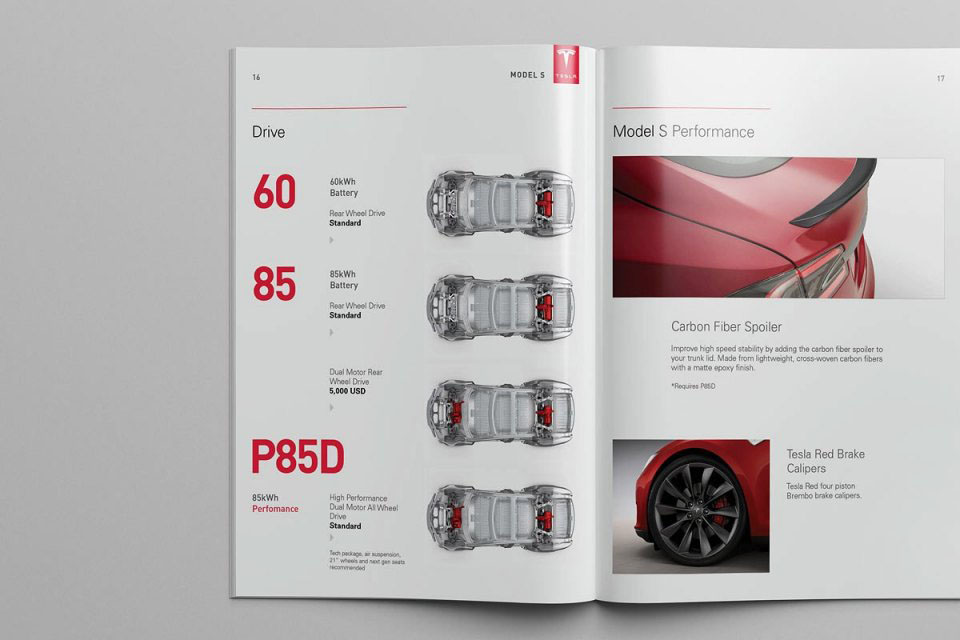特斯拉汽車模型概念信息畫冊設(shè)計(jì)欣賞