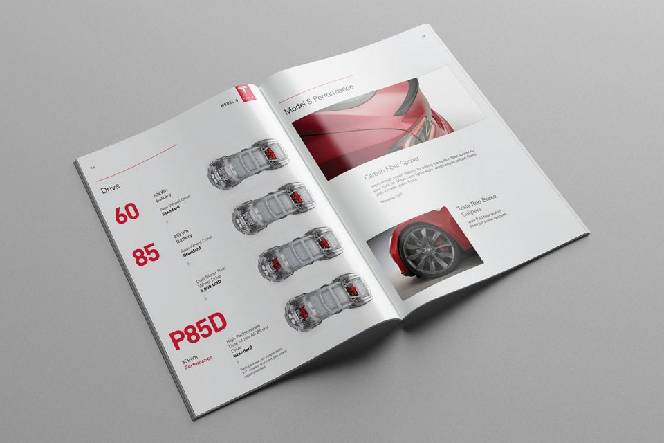 特斯拉汽車模型概念信息畫冊設(shè)計(jì)欣賞